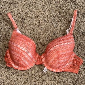 Elegant Lace Orange Bra
